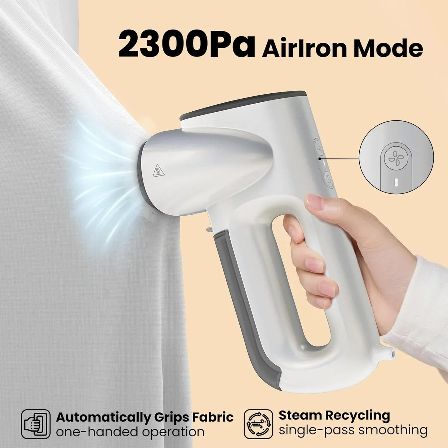 Portable Powerful Handheld Garment Steamer for Clothes & Travel