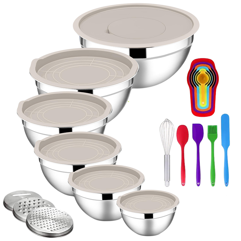 KitchenJoy Nesting Stainless Bowl Set