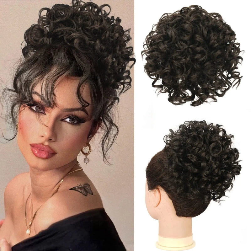 Curly Ponytail Extension Chignon