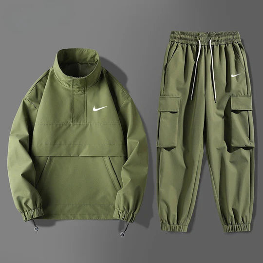 Men’s Techwear Cargo Tracksuit Set