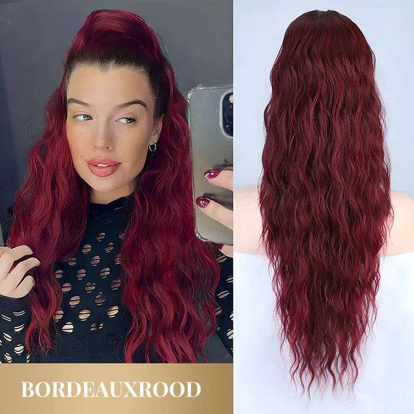 Curly Wavy Frizzy Hair Extension with Ponytail