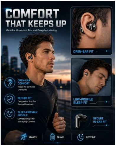 3-in-1 Bluetooth Wireless Earbuds