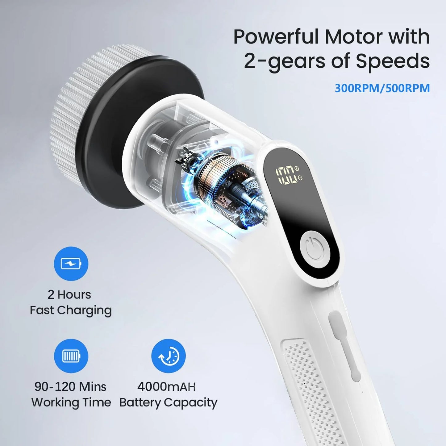 9 in 1 Electric Spin Scrubber