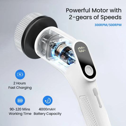 9 in 1 Electric Spin Scrubber