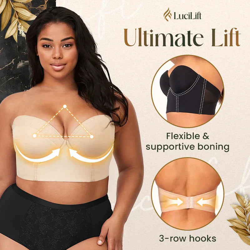 Low Back Strapless Bra
