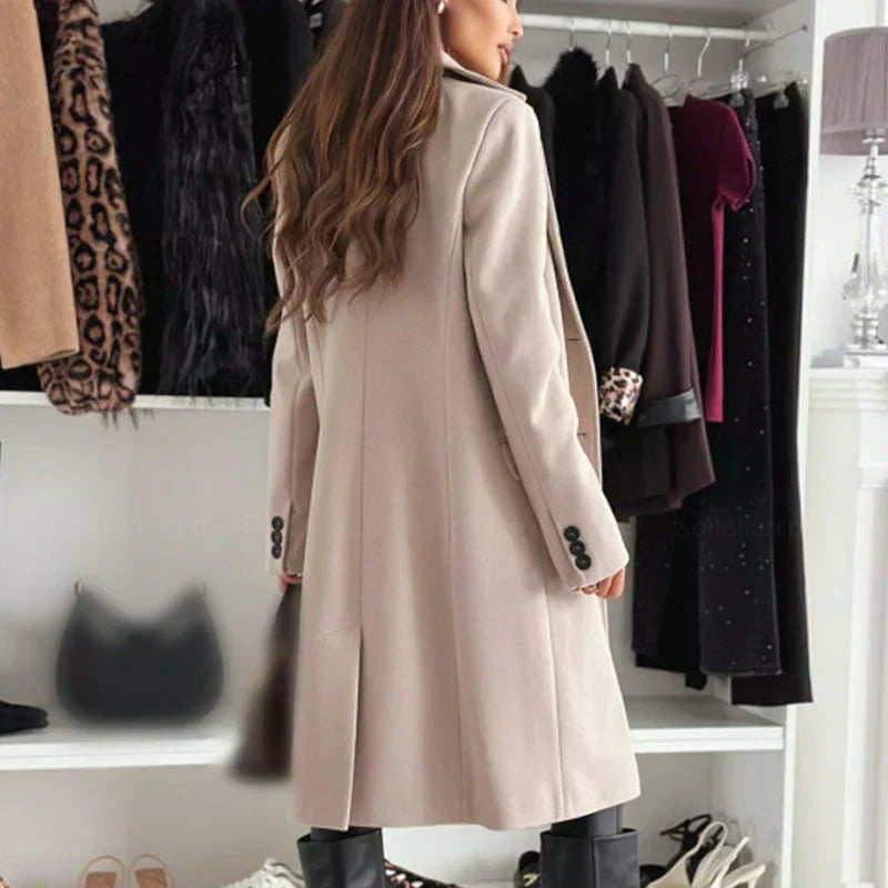 Women’s Elegant Tailored Long Coat