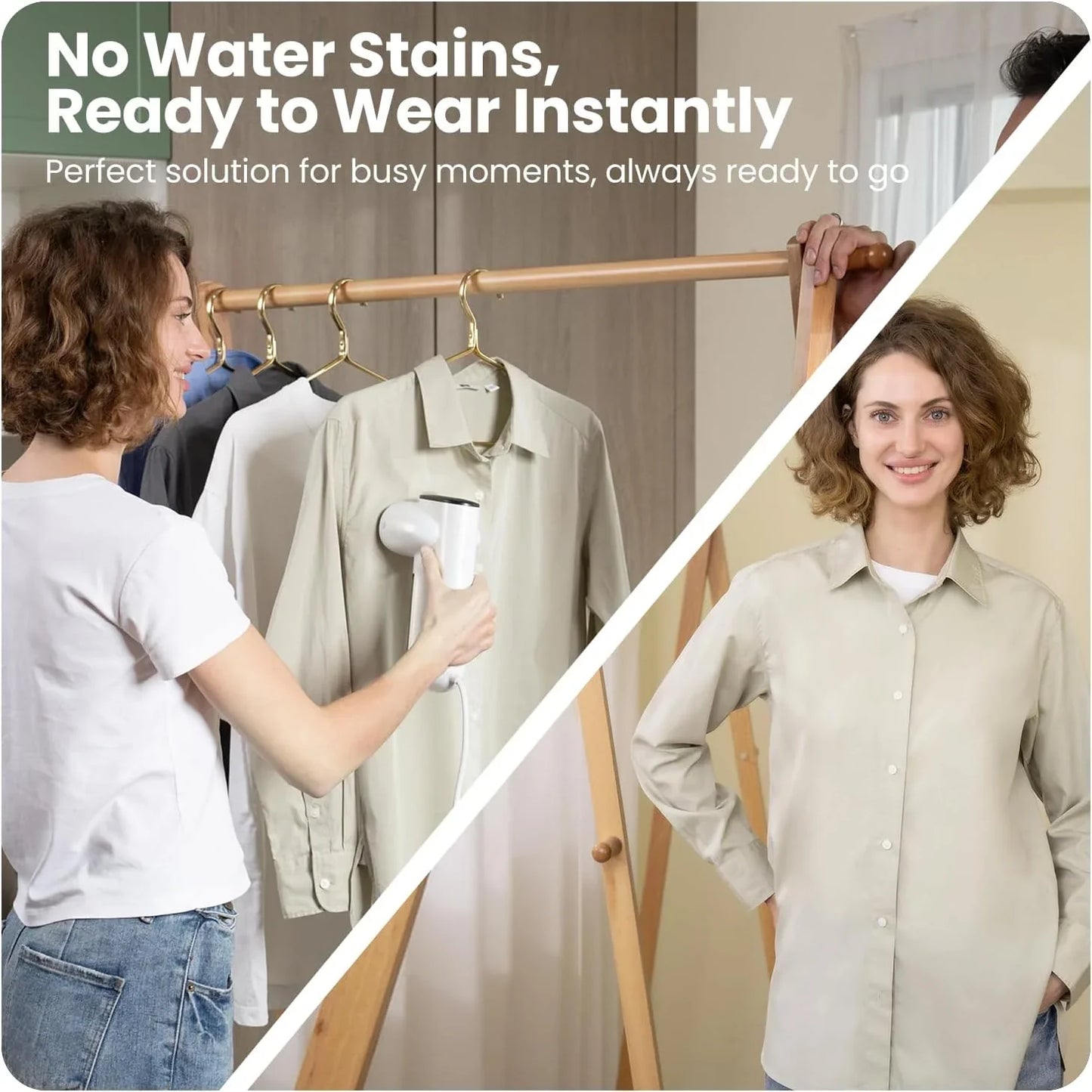 Portable Powerful Handheld Garment Steamer for Clothes & Travel