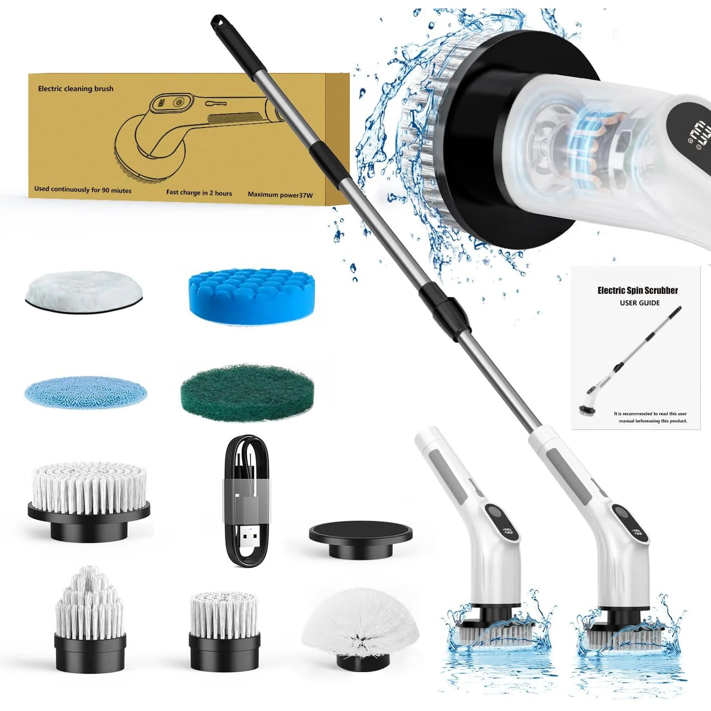 9 in 1 Electric Spin Scrubber