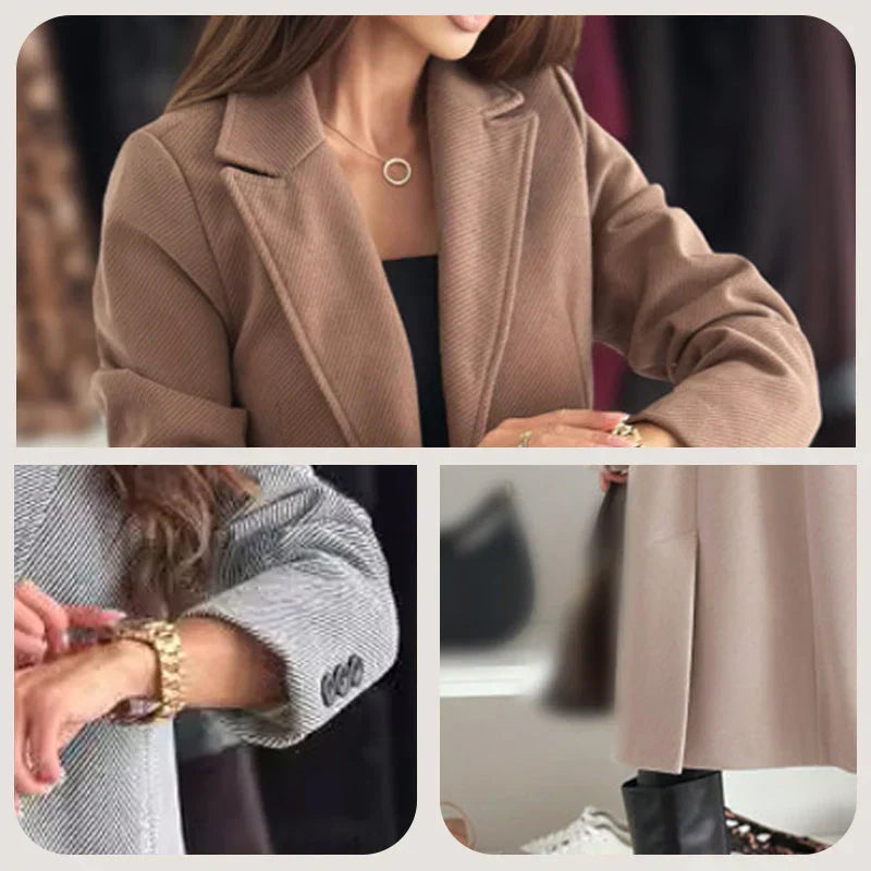 Women’s Elegant Tailored Long Coat