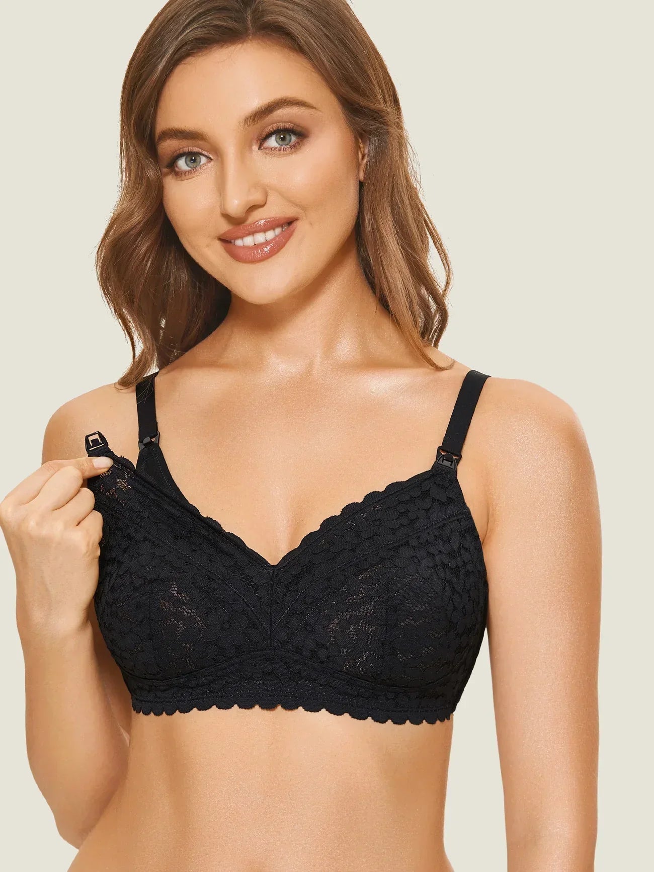 Cotton Lining Hands Free Pumping Bra