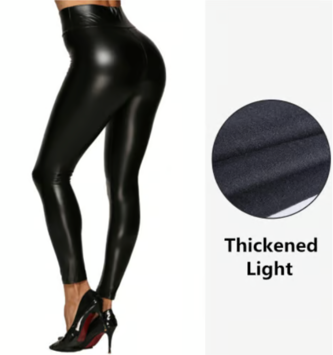 Faux leather leggings (fleece inside)