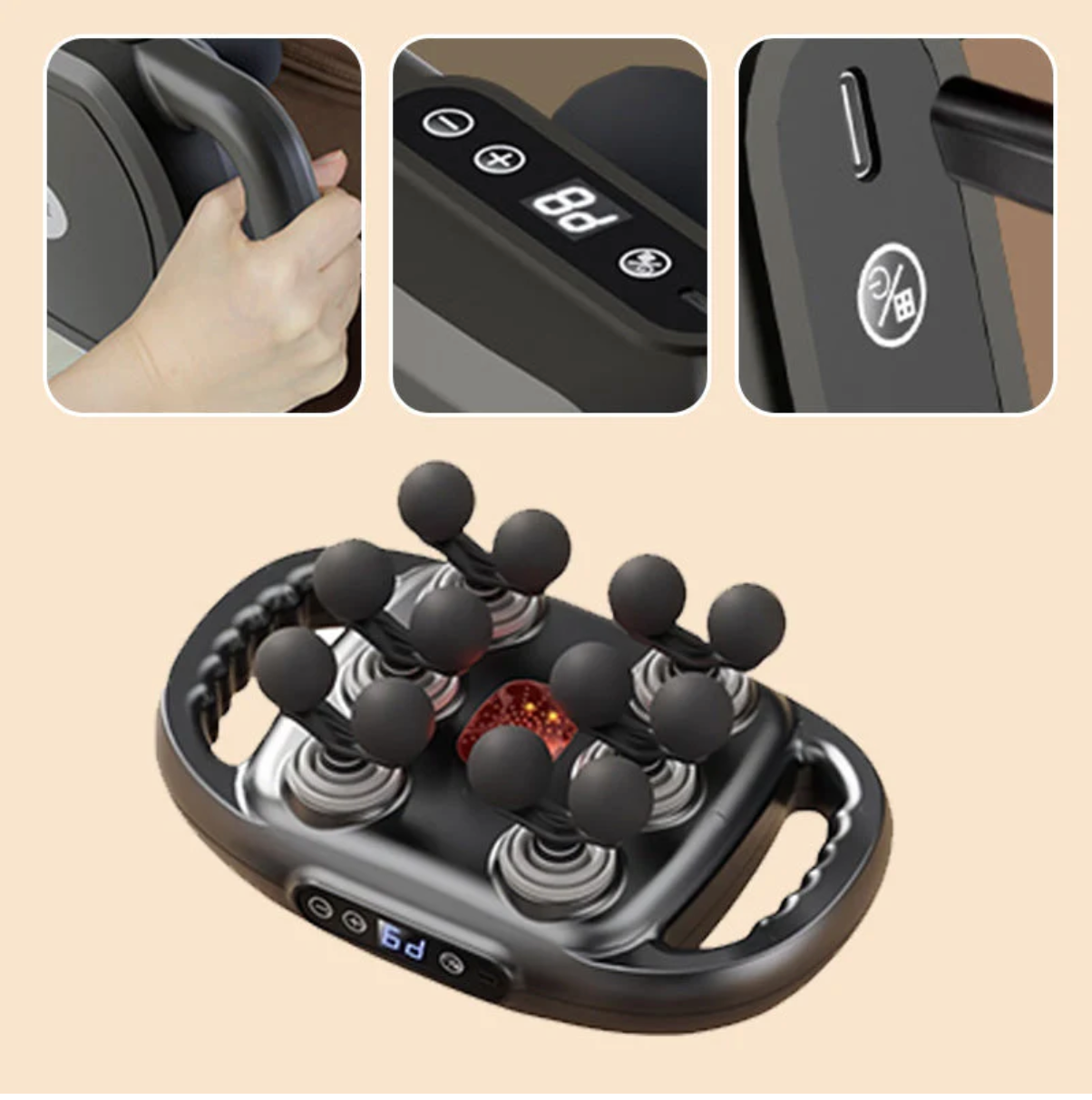 Multi-Functional Automatic 12-Head Muscle Massage Gun
