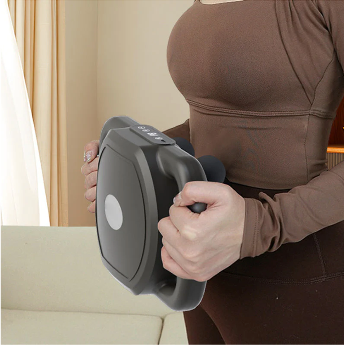 Multi-Functional Automatic 12-Head Muscle Massage Gun