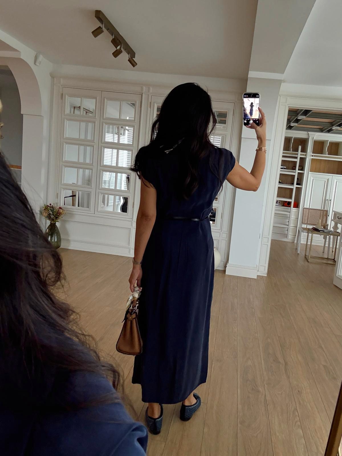 Parley Zero Sleeve Button Placket Belted Dress