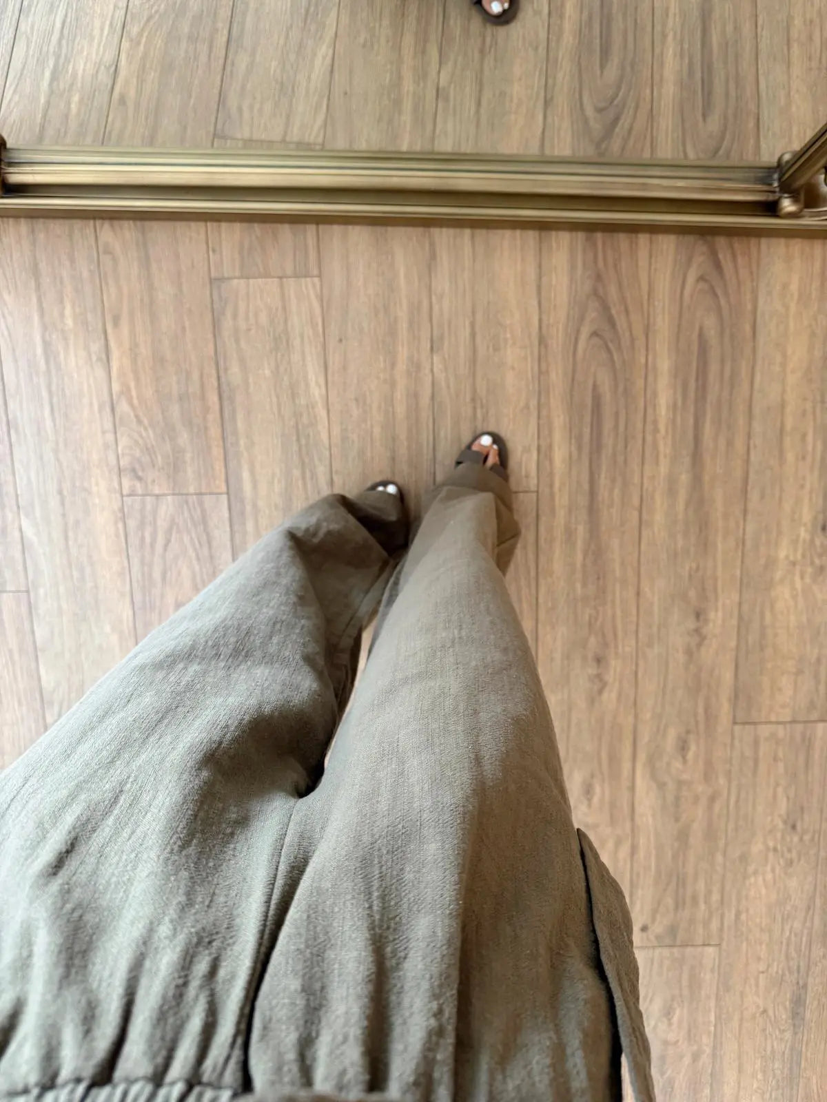 Stean Khaki Muslin Linen Set