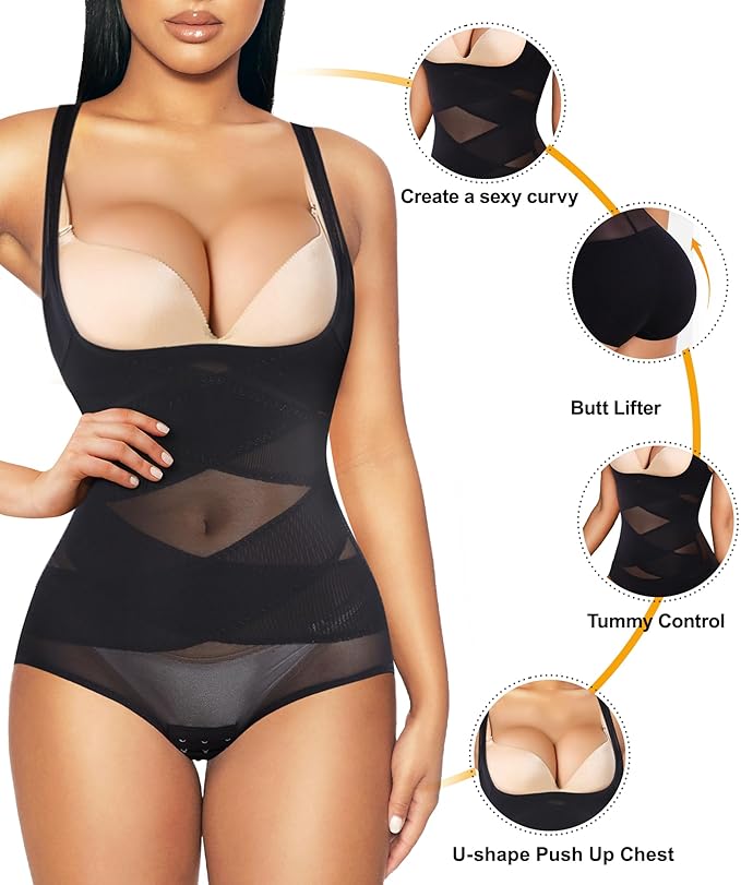 🔥Last Day Sale 49% OFF🔥High-Waist Shapewear Bodysuit – Sculpt Your Dream Curves ✨