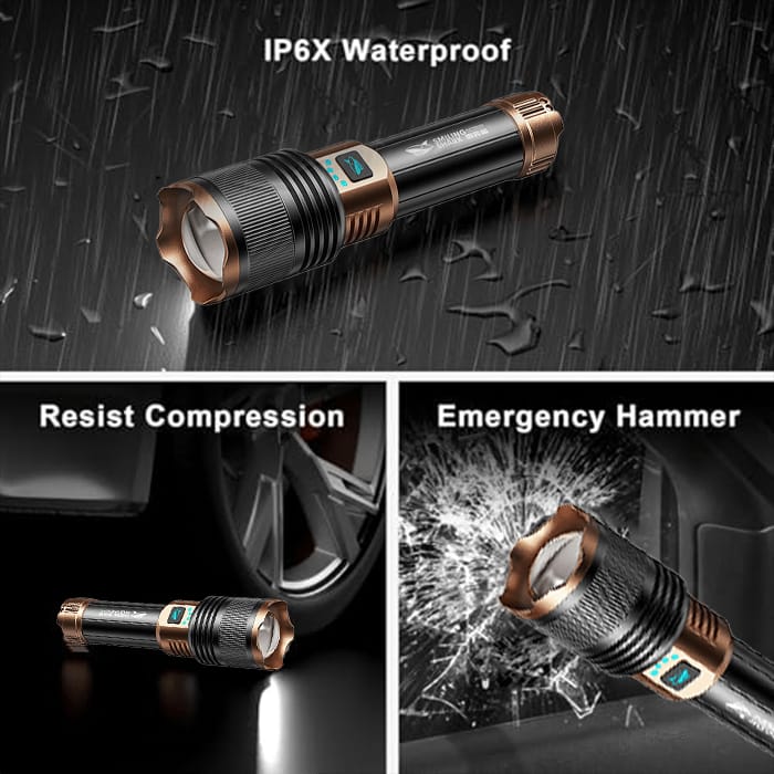 SKYFIRE LED Flashlights High Lumens with Ignition Lens