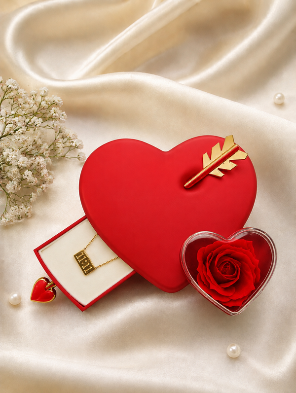 Everlasting Heart Rose Gift Box