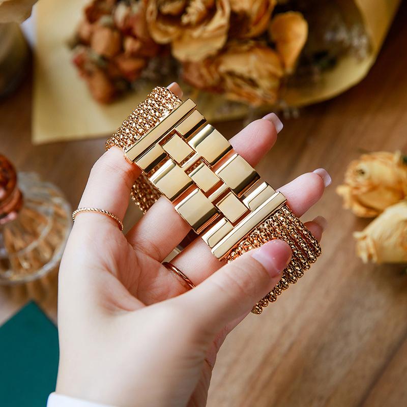 Rhinestone Square Classic Timepiece Pro