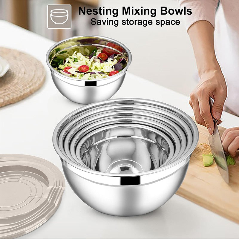 KitchenJoy Nesting Stainless Bowl Set