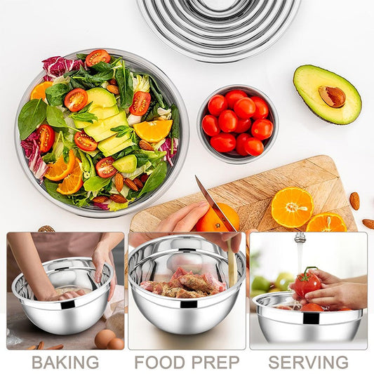KitchenJoy Nesting Stainless Bowl Set