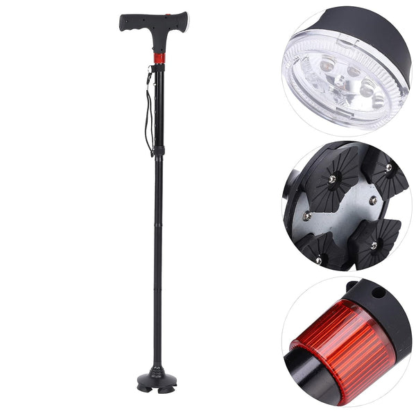 Folding Quad Travel Walking Cane