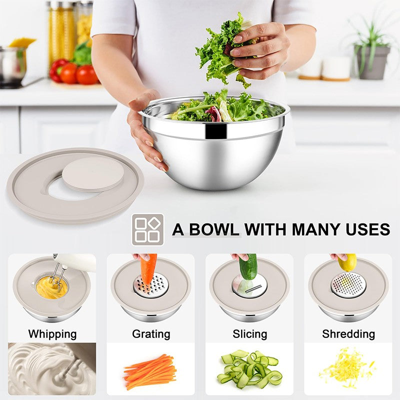 KitchenJoy Nesting Stainless Bowl Set