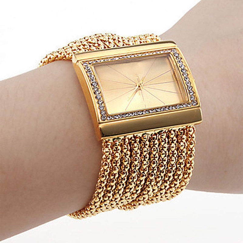 Rhinestone Square Classic Timepiece Pro