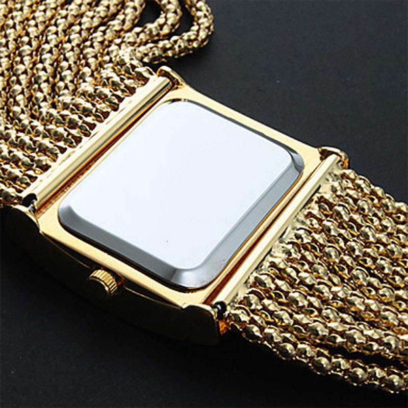 Rhinestone Square Classic Timepiece Pro