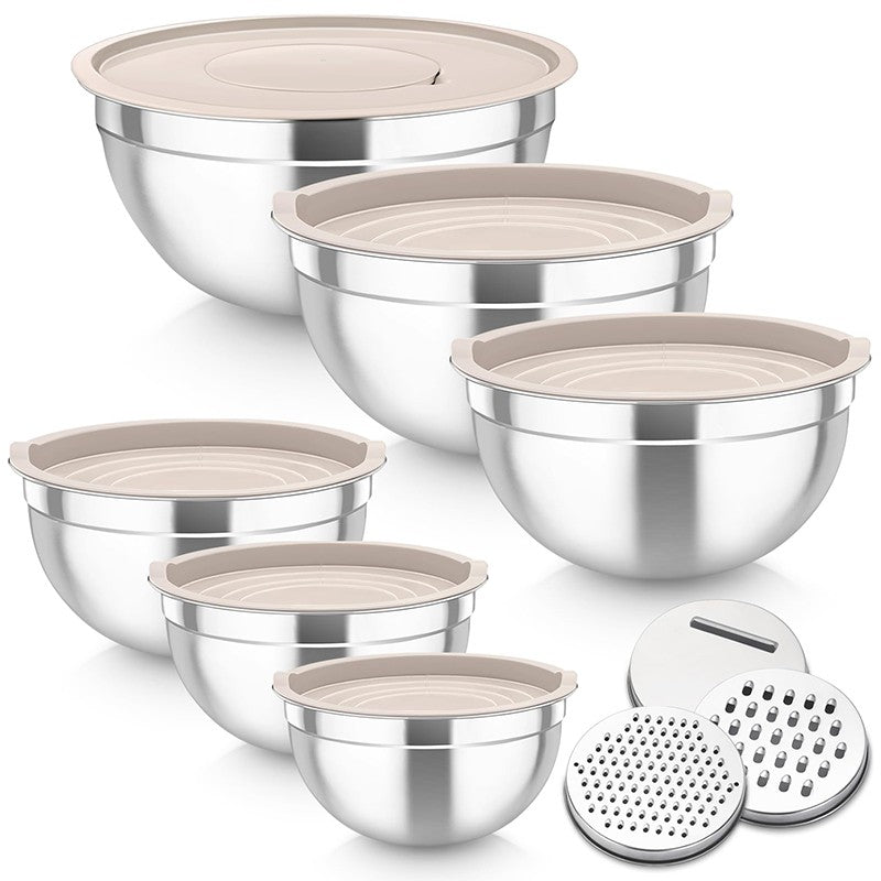 KitchenJoy Nesting Stainless Bowl Set