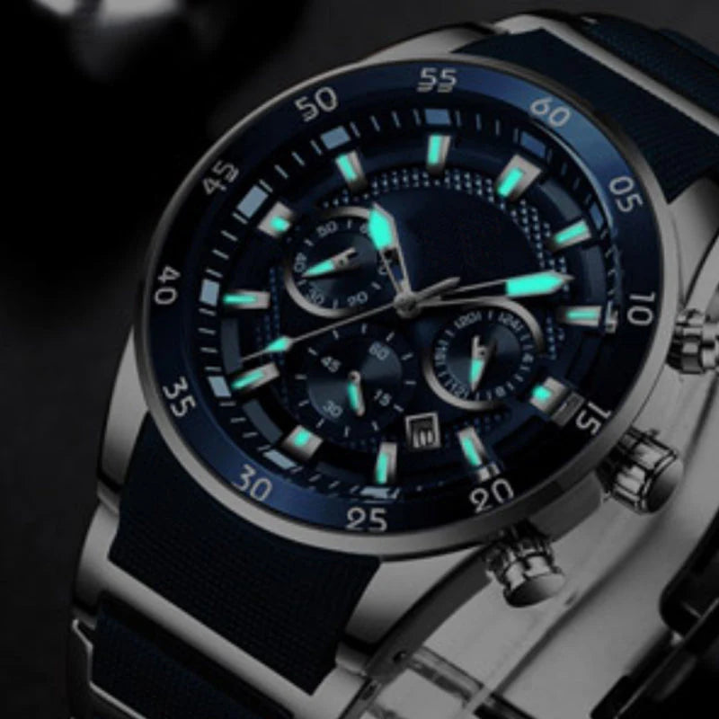 Men's Waterproof Multifunctional Quartz Watch ( Two Year Warranty)