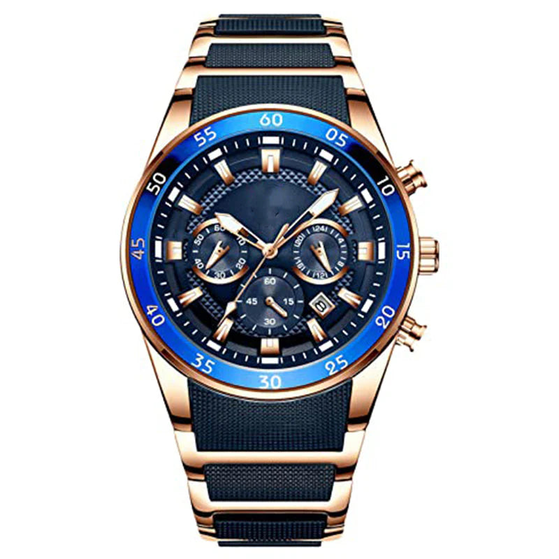 Men's Waterproof Multifunctional Quartz Watch ( Two Year Warranty)