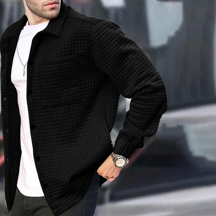 Men's Casual Fashion Solid-Color Jacket -👍Classic Style, Everyday Comfort!👔