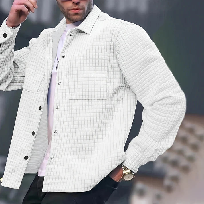 Men's Casual Fashion Solid-Color Jacket -👍Classic Style, Everyday Comfort!👔